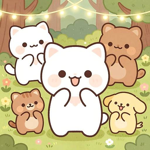 Cute Anthropomorphic Forest Characters