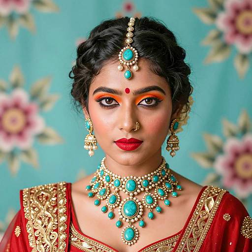 Elegant South Asian Woman in Traditional Attire