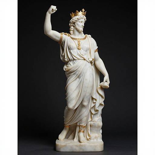 Greek God Marble Sculpture Photo