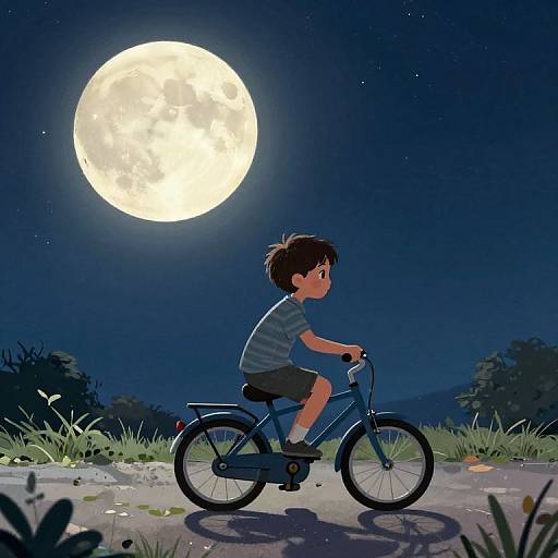 Night Bike Ride Kids Book Cover