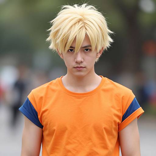 Realistic Gohan in Superhero Costume