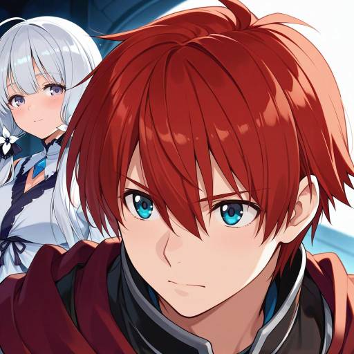 Illustration of Adol christin, ys in the style of Totoki86