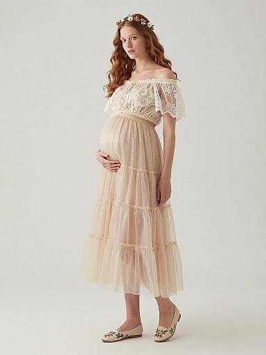 Ethereal Fairy Maternity Fashion Portrait