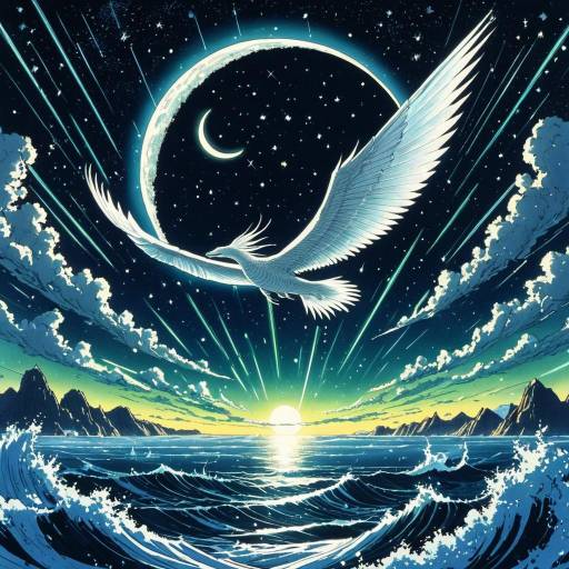 Majestic Sky Leviathan Under Crescent Moon