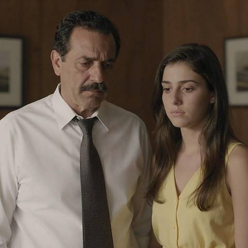 Dimly Lit Serious Man, Contemplative Woman