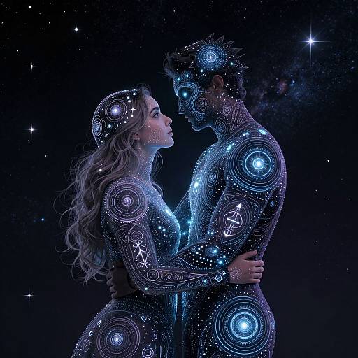 Cosmic Embrace of Star Figures