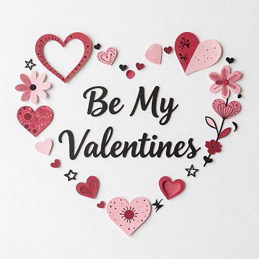 Valentine Floral Heart Cut Files