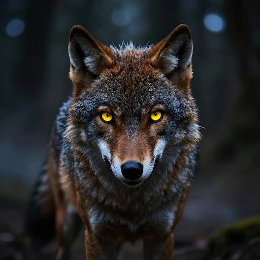 Fierce Yellow Werewolf Eyes