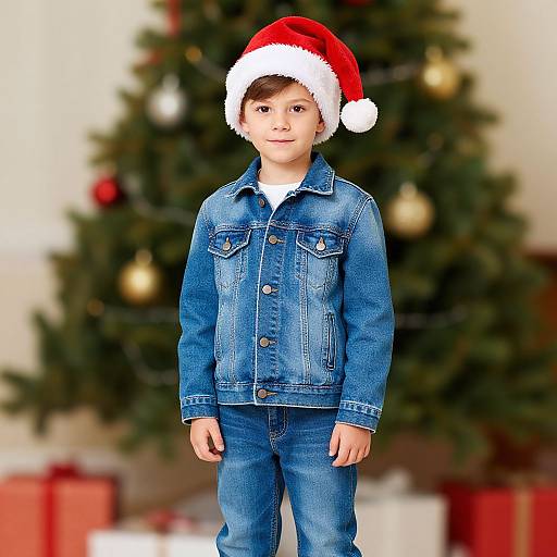 Realistic Christmas Denim Outfit