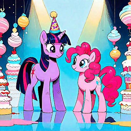 Feral Pinkie Pie at Sugarcube Corner