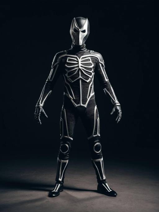 Photorealistic Stickman Costume Portrait