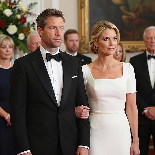 Elegant Couple at Formal Event