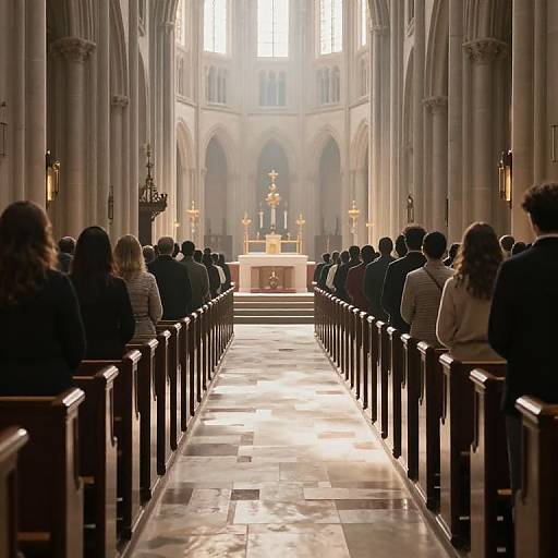 Ethereal Cathedral with Infinite Corridor