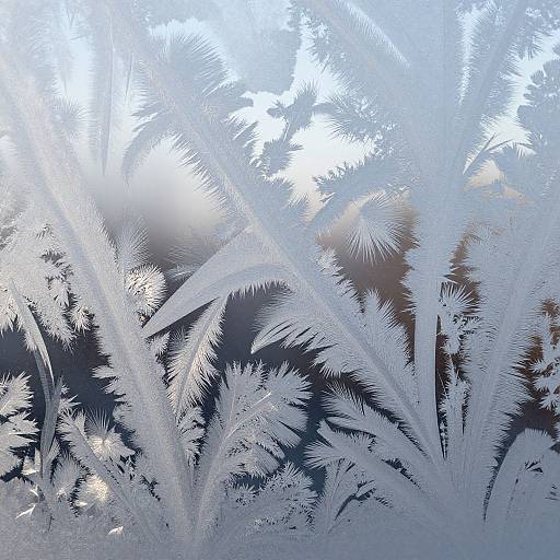 Abstract Frost Patterns on Glass
