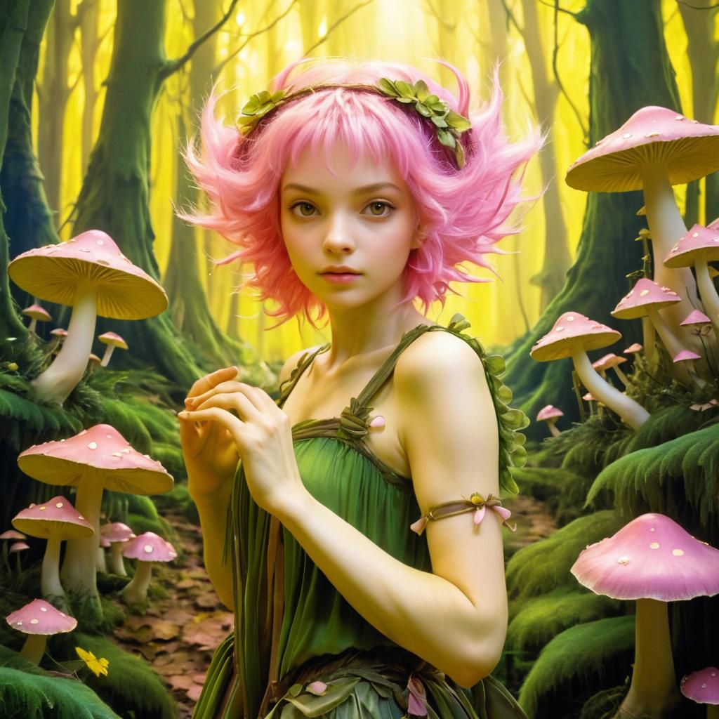 Whimsical Fairy in Enchanted Forest