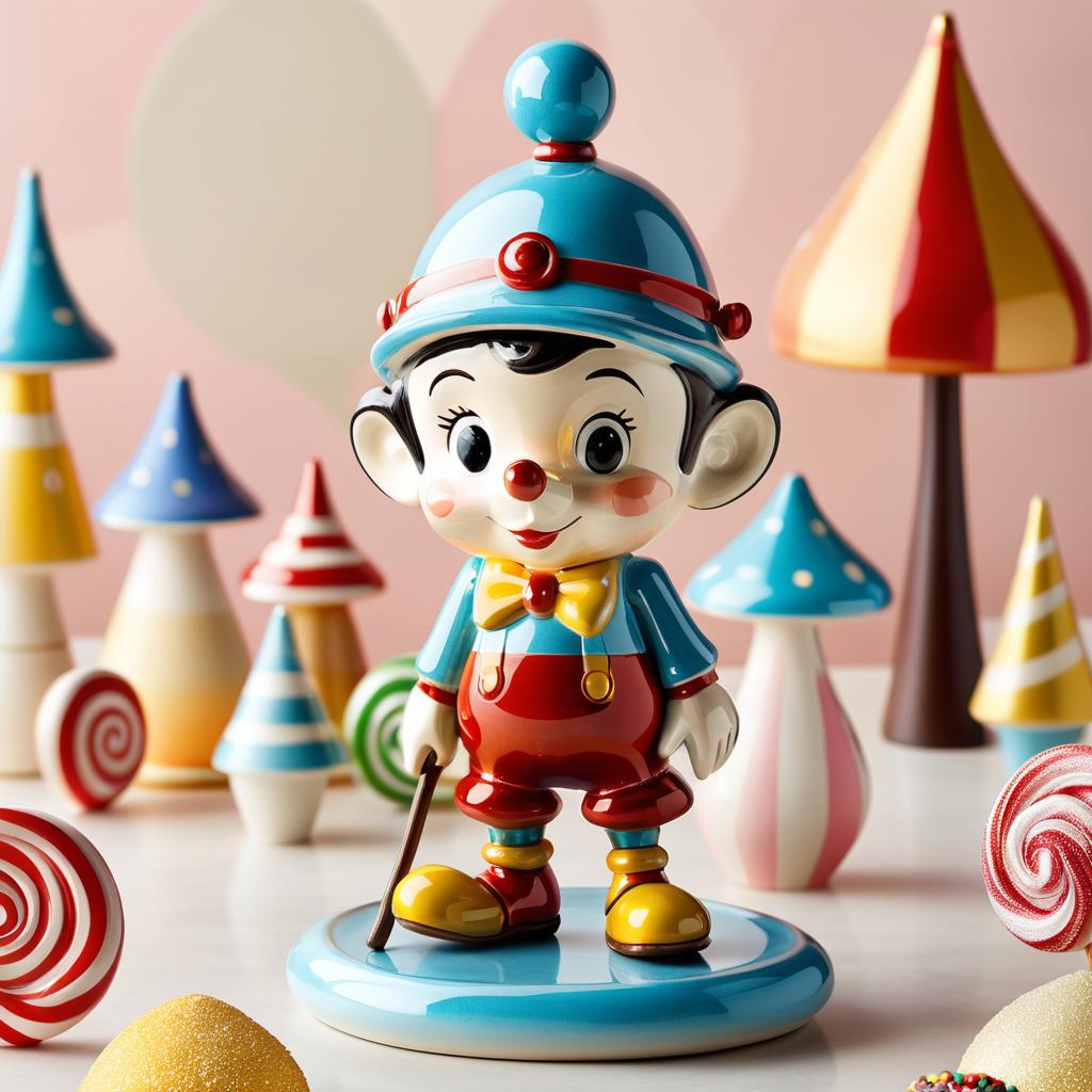 Ceramic Pinocchio's Adventure in Candy Land