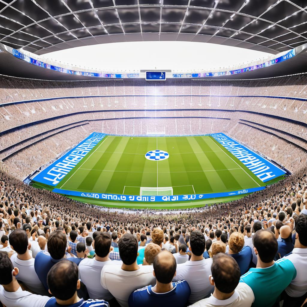 Excitement at Santiago Bernabéu Stadium