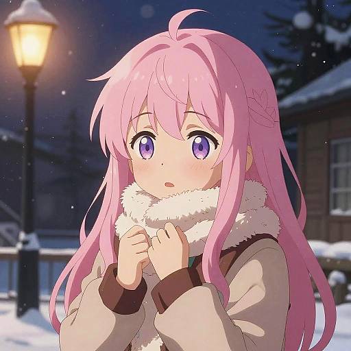 Cozy Winter Uguu Anime Scene