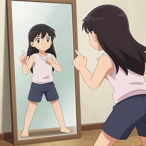 Gesture Control Ghoul in Anime Style