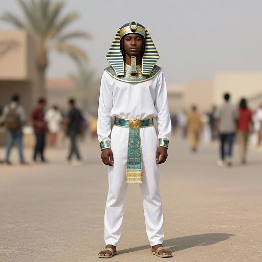 Khufu Costume Male Portrait Outdoors