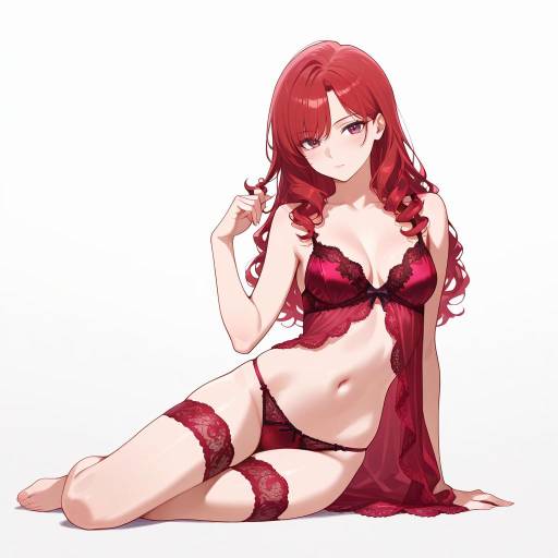 Striking Lingerie Model in Graceful Pose Striking Lingerie Model in Graceful Pose