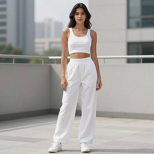 Confident Young Woman in Urban Style