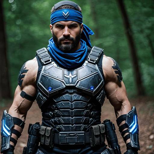 Illuminated Marcus Fenix Cosplay Costume