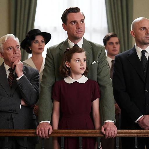 Vintage 1950s Movie Scene Photography