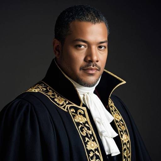 Regal Man in Ornate Elizabethan Coat
