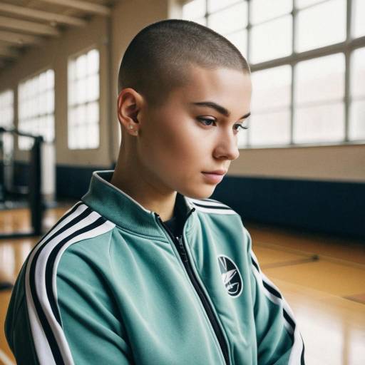 Sporty Buzz Cut Athlete in Editorial Style