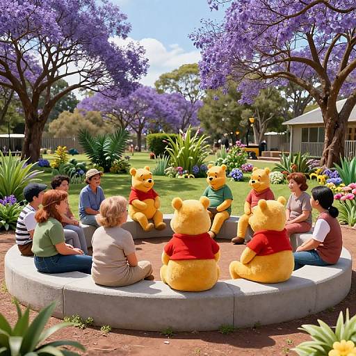 Winnie-The-Pooh Aboriginal Yarning Circle