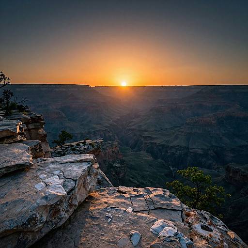 Mesmerizing Sunrise Over Canyon