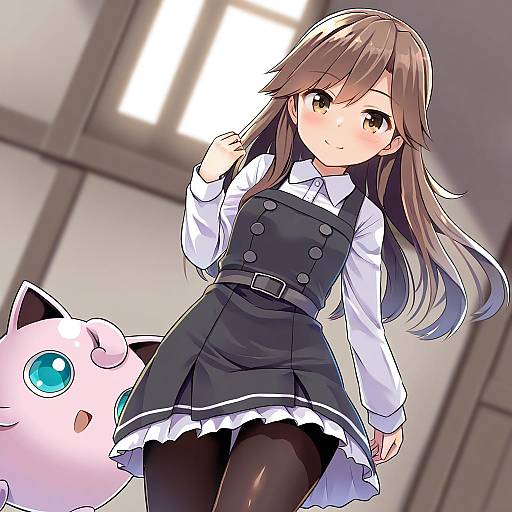 Illustration of Arashio kai ni (kancolle), kantai collection in the style of Shipii (jigglypuff)