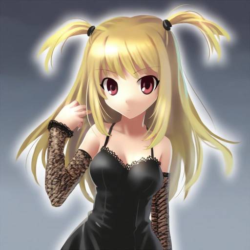 Illustration of Amane misa, death note in the style of Katahira masashi