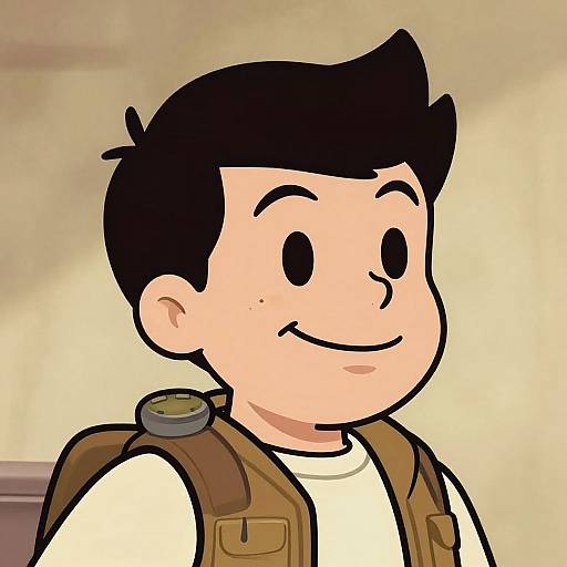 Vault Boy Confident Sepia Headshot