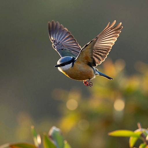 Starly Soaring Over Dawn Forest