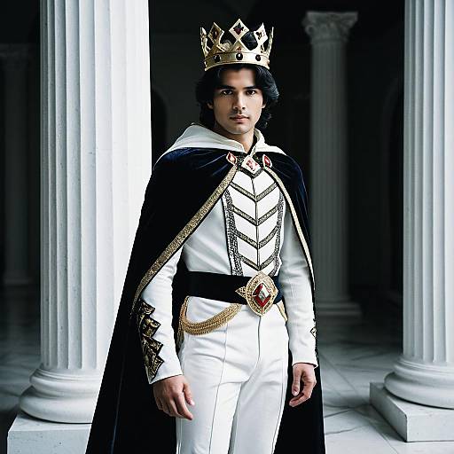 Prince in Regal Crown Costume Design