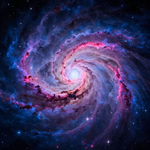 Ethereal Cosmic Nebula in Space