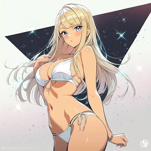 Illustration of Alessandra susu, tokyo 7th sisters in the style of Suerte