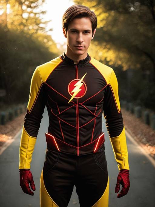 Realistic Reverse-Flash Cosplay Portrait