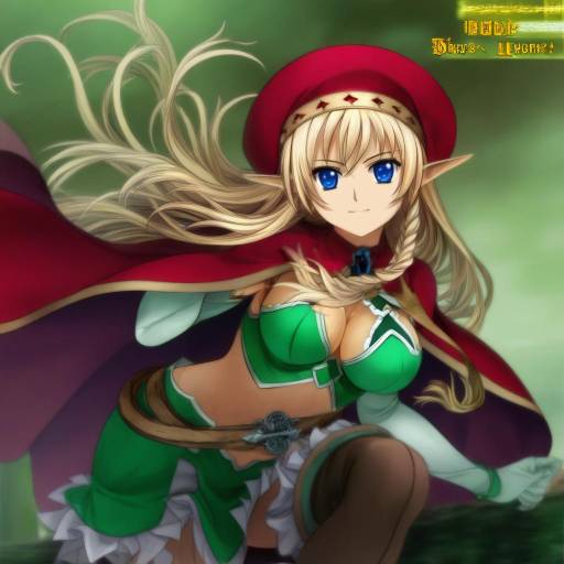 Illustration of Alleyne (queen's blade), queen's blade in the style of Mutsuki (moonknives)