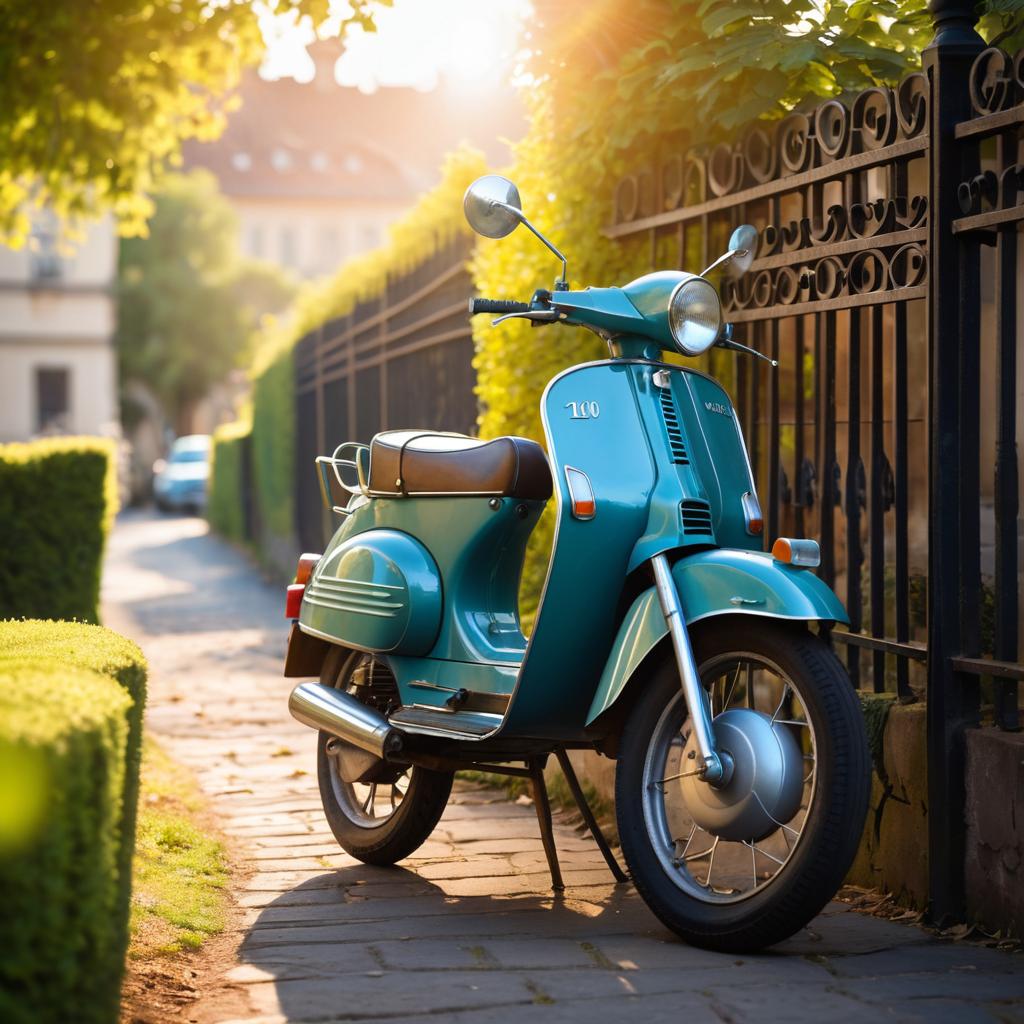 Nostalgic Afternoon with Classic Moped