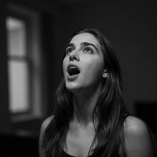 Intense Portrait in Black and White