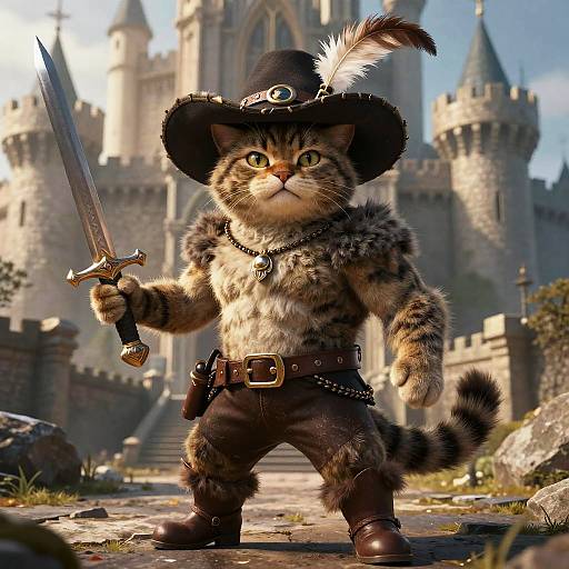 Buff Puss in Boots Heroic Cat