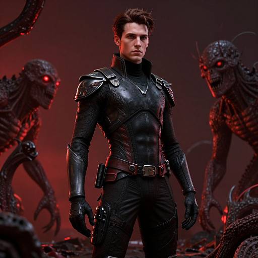 Futuristic Sci-Fi Chiaroscuro Portrait