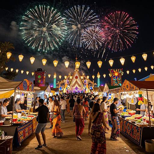 Vivid Nighttime Festival Celebration