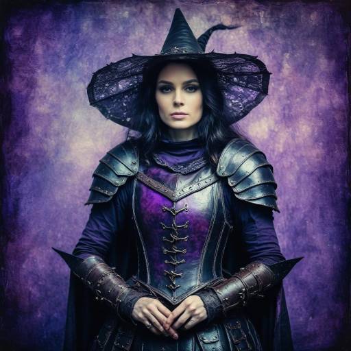 Whimsical Grunge Medieval Witch Art Whimsical Grunge Medieval Witch Art