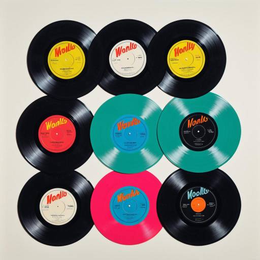 Andy Warhol Style Vinyl Records Art