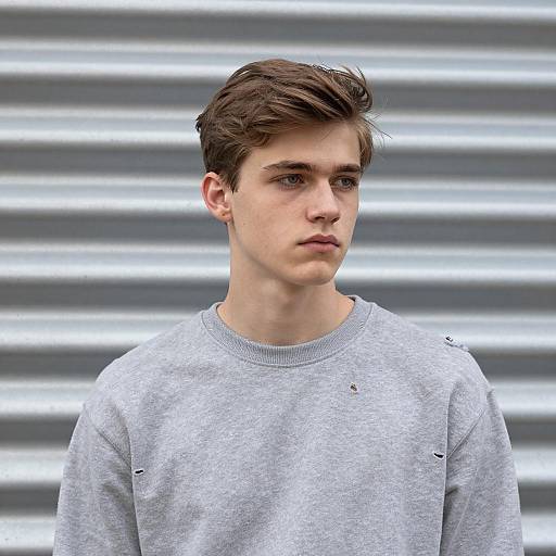 Casual Young Man Portrait in Urban Setting