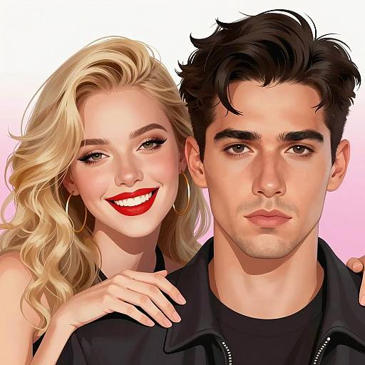 Intimate Portrait of Two Diverse Figures